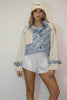 DENIM WITH LACE SHORT JACKET