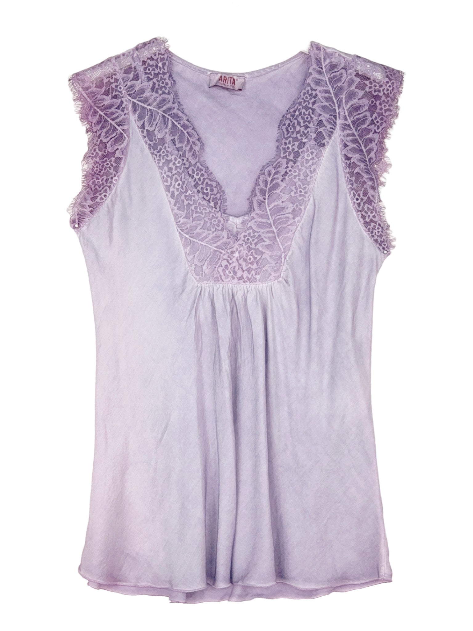 LACE SLEEVES SILK TOUCH LINGERIE