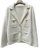 BEIGE SUPER SOFT PELUCHE BLAZER