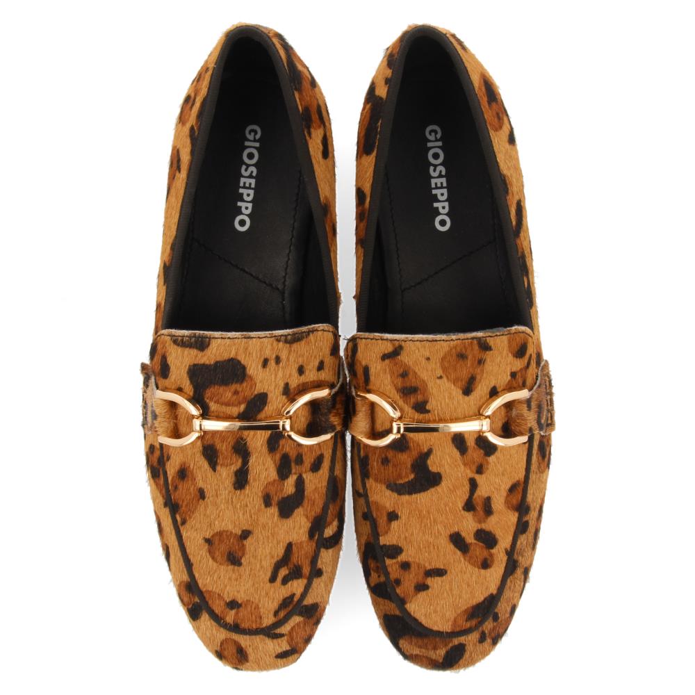 Leather Loafers Animal Print Moccasins LEOPARD-PRINT LEATHER SUPER