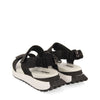 BLACK SUPER CONFY SPORTY SANDALS
