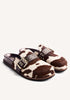 ULTRA TREND COW PRINT LEATHER CLOGS