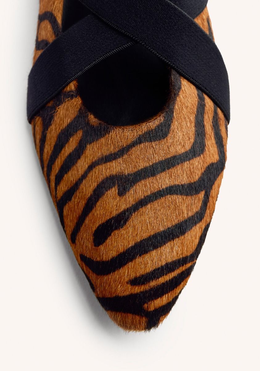 BROWN ANIMAL PRINT CHIC BALLET FLATS