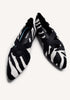 BLACK ANIMAL PRINT CHIC BALLET FLATS