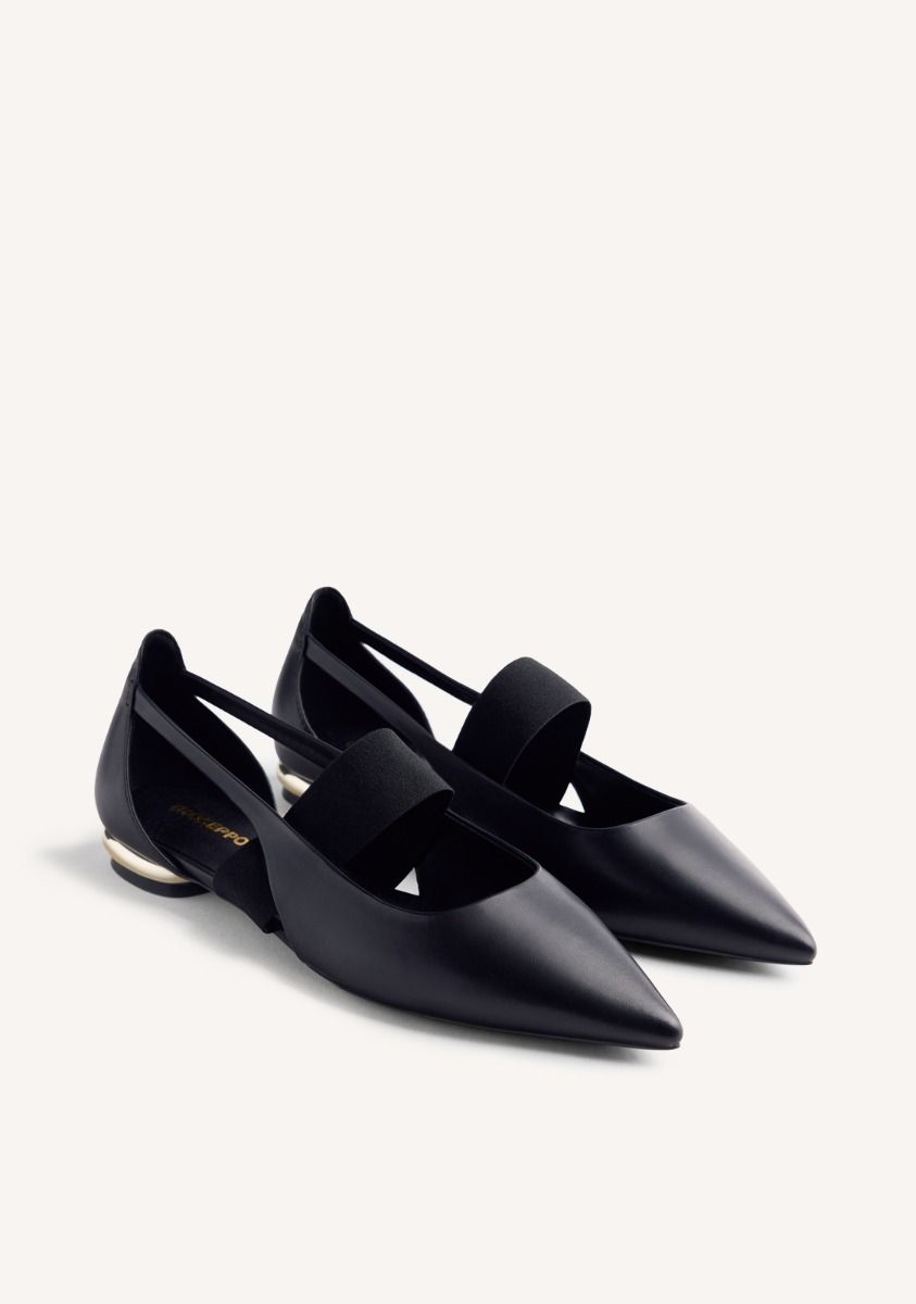 BLACK ULTRA SEXY OPENING BALLET FLATS