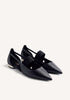 BLACK ULTRA SEXY OPENING BALLET FLATS