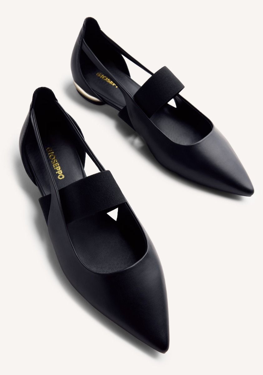 BLACK ULTRA SEXY OPENING BALLET FLATS