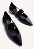BLACK ULTRA SEXY OPENING BALLET FLATS