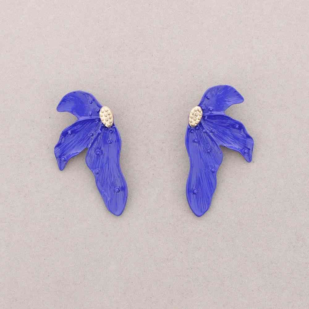 HALF FLOWER EARRINGS