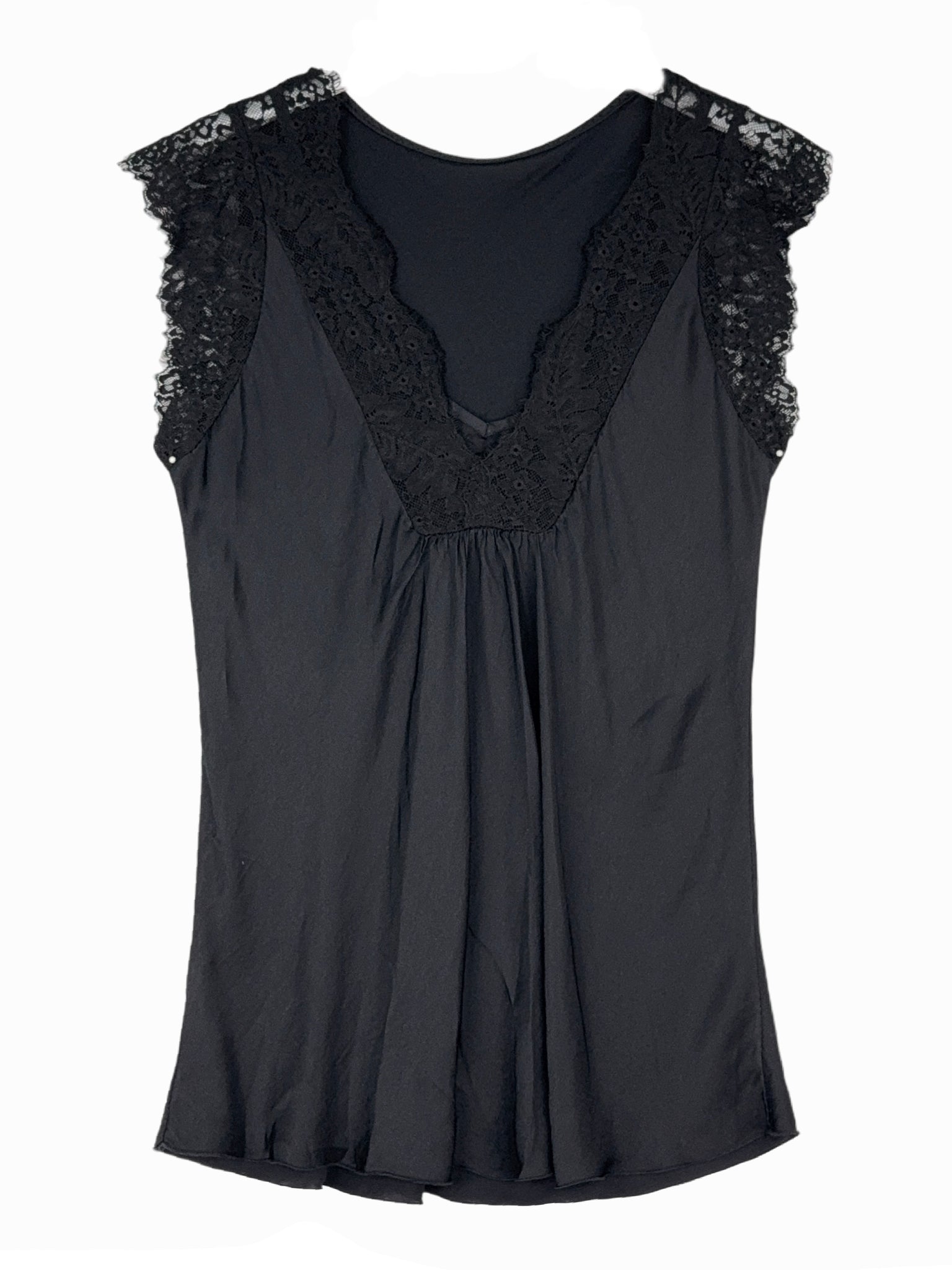 LACE SLEEVES SILK TOUCH LINGERIE