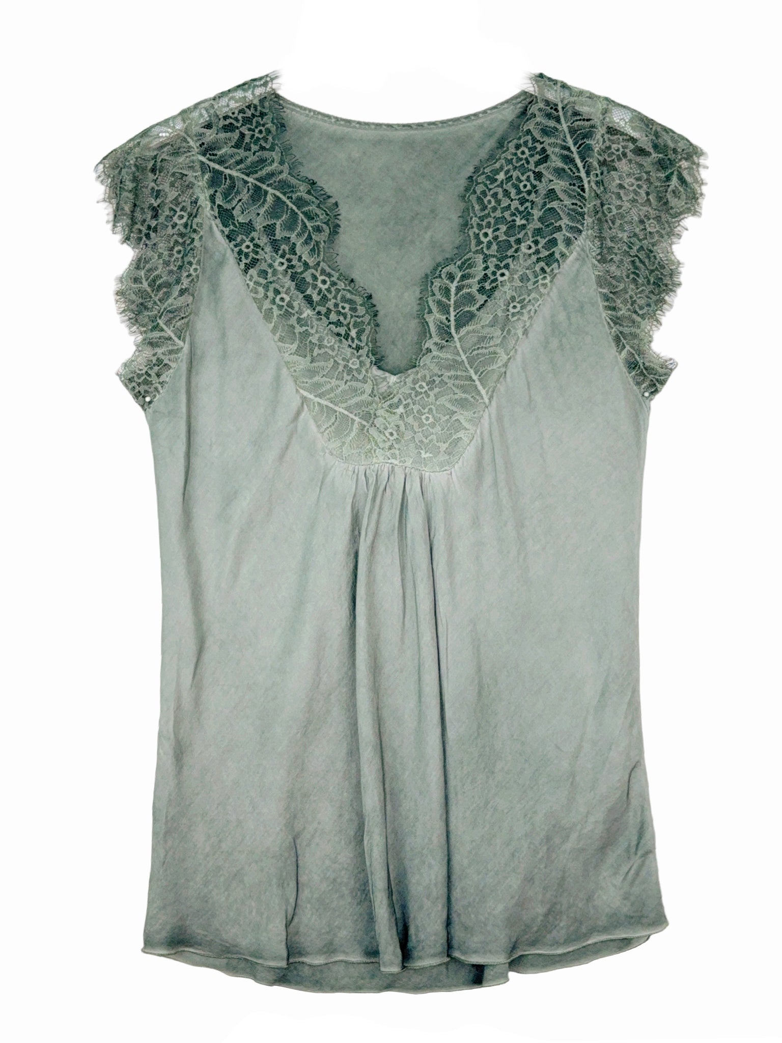 LACE SLEEVES SILK TOUCH LINGERIE