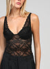 BLACK LACE TOP
