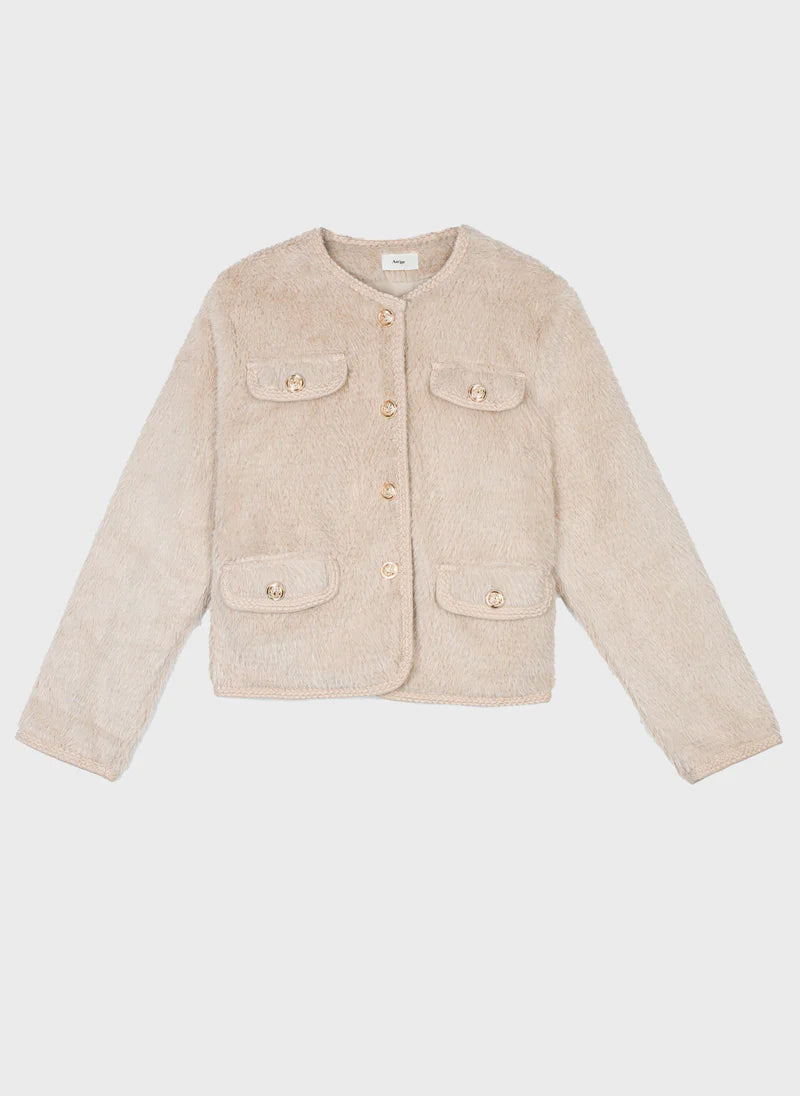 ECO FUR CHIC CARDIGAN