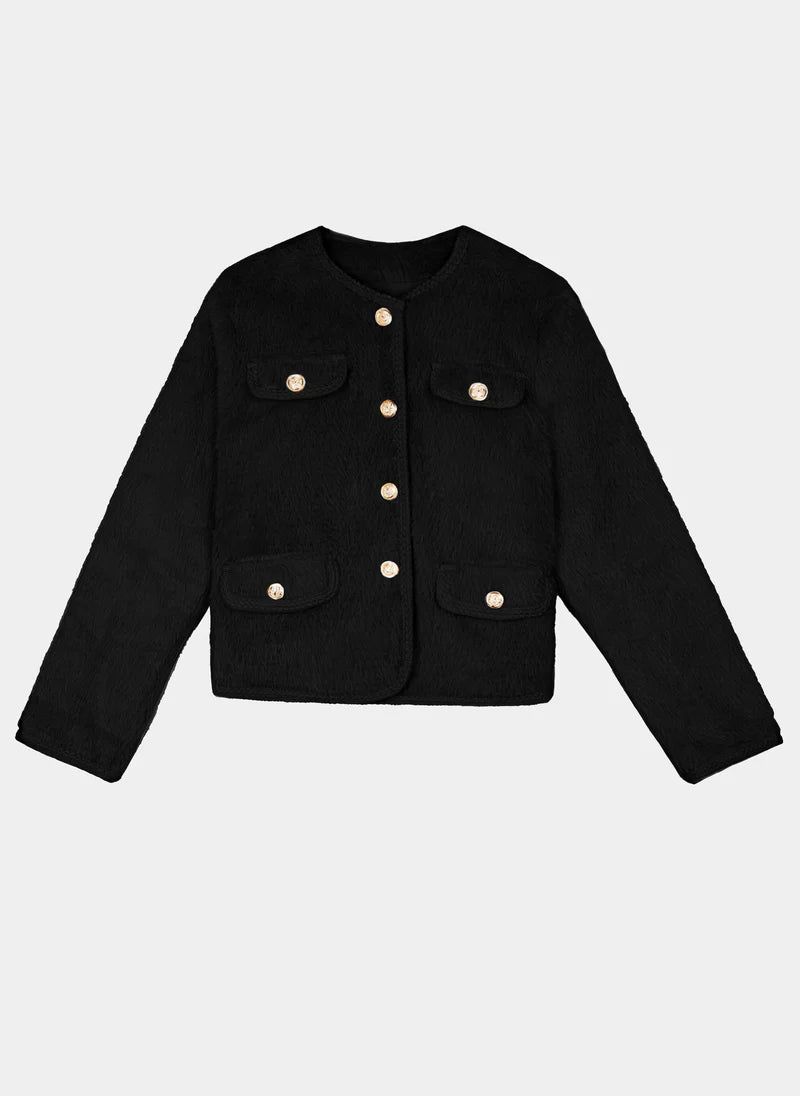 ECO FUR CHIC CARDIGAN