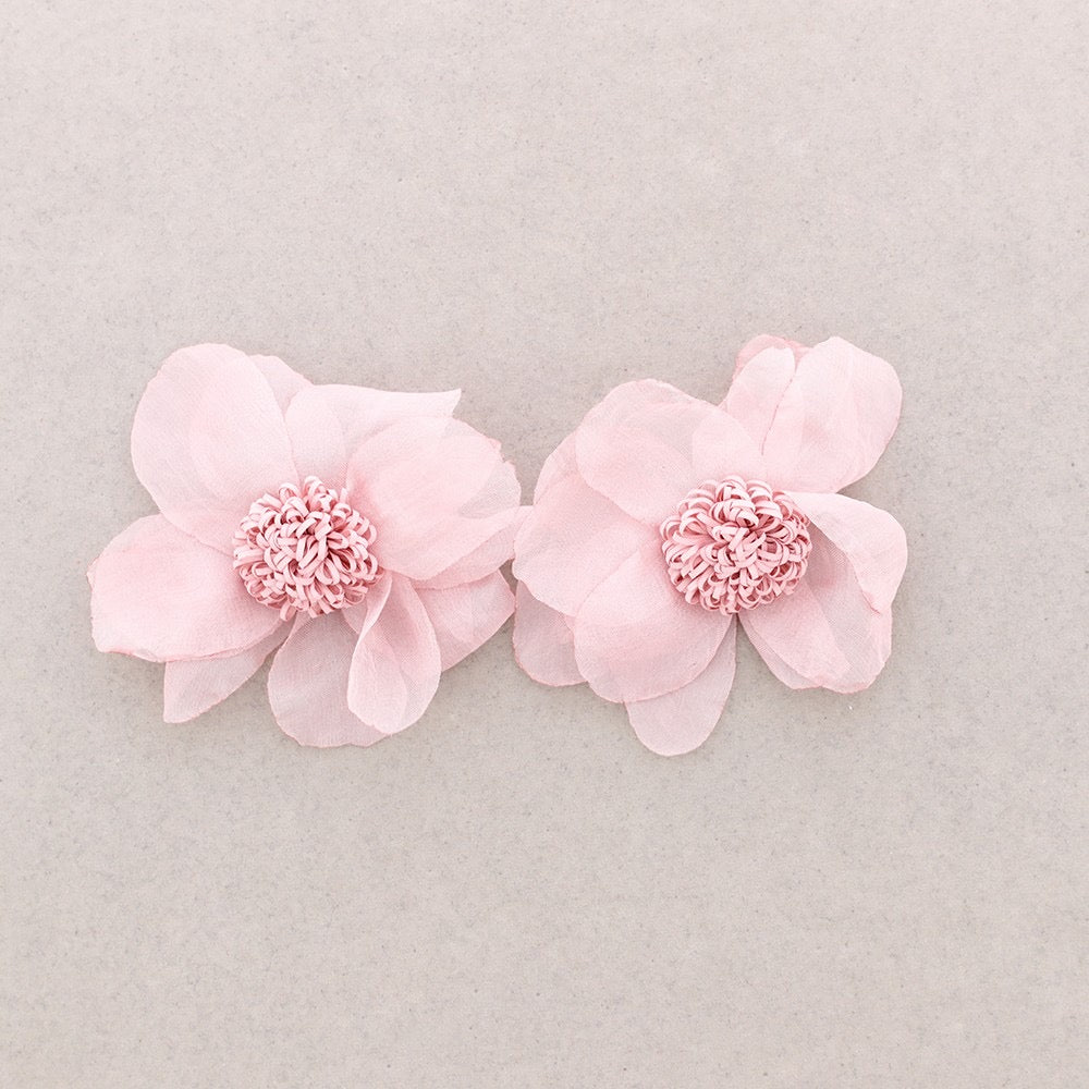 ART FLOWER STATEMENT EARRINGS