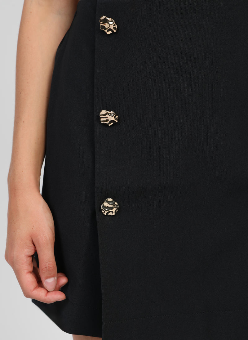 BLACK SHORT CHIC SKIRT