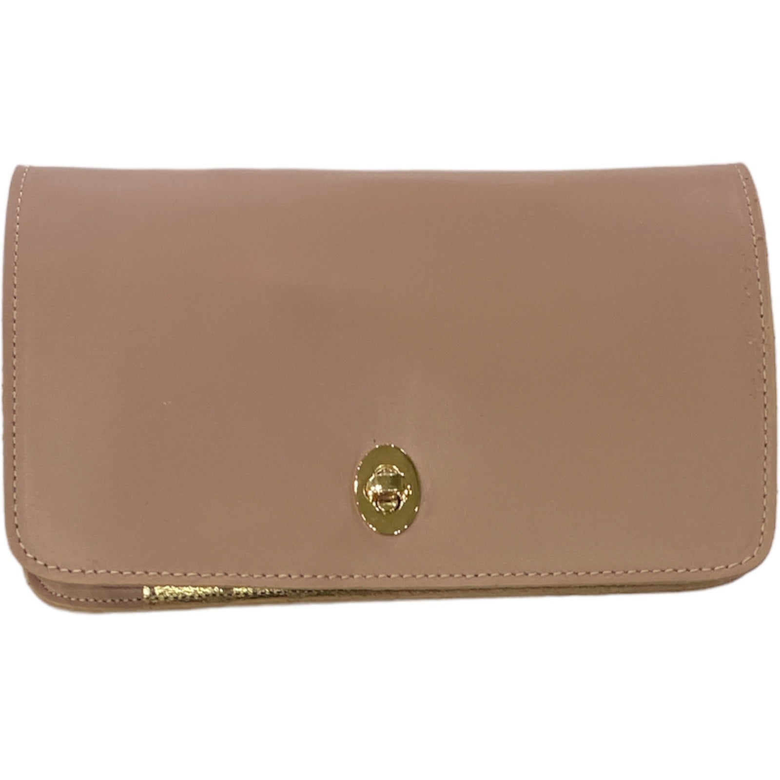 Nude leather multi wallet bag