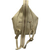 Niovi small. Vanilla and gold leather backpack