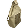 Niovi small. Vanilla and gold leather backpack