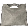 EROS S. GREY LEATHER BAG WITH LUXURY SIDE DETAILS