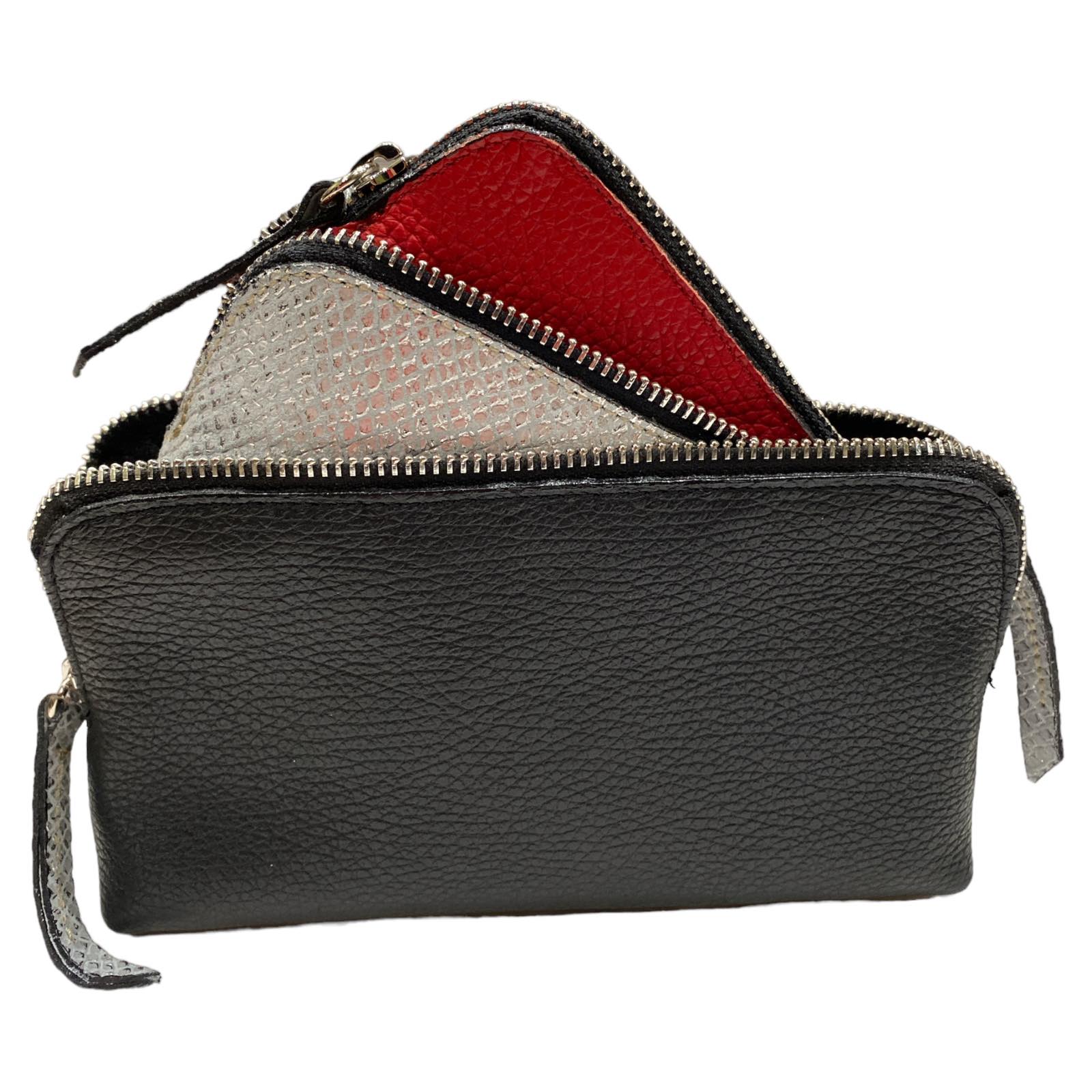 Carouzou box trio black, silver and red