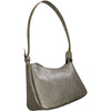 Natalie Small. Dark silver leather evening bag