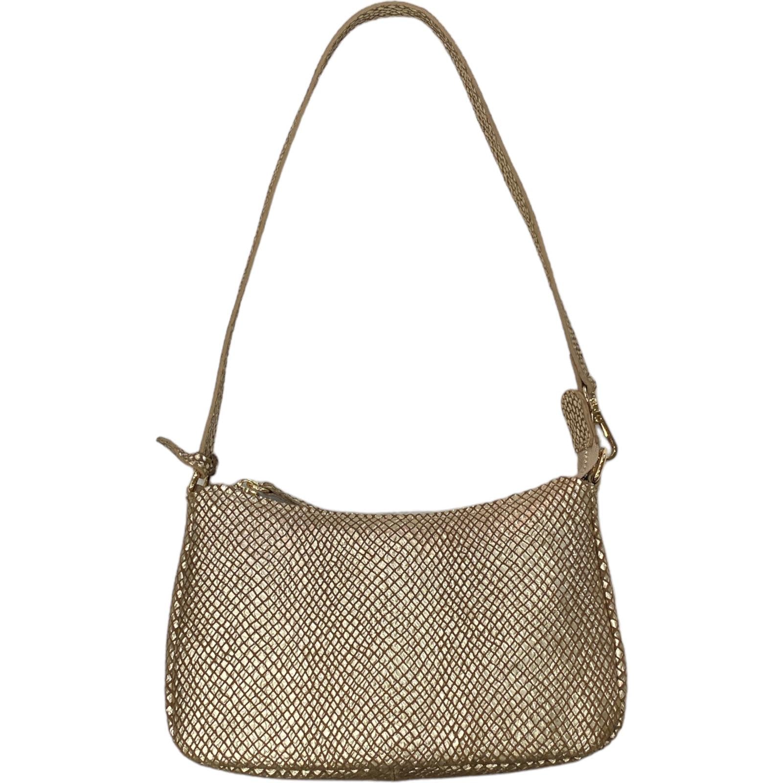 Natalie Small. Gold leather evening bag