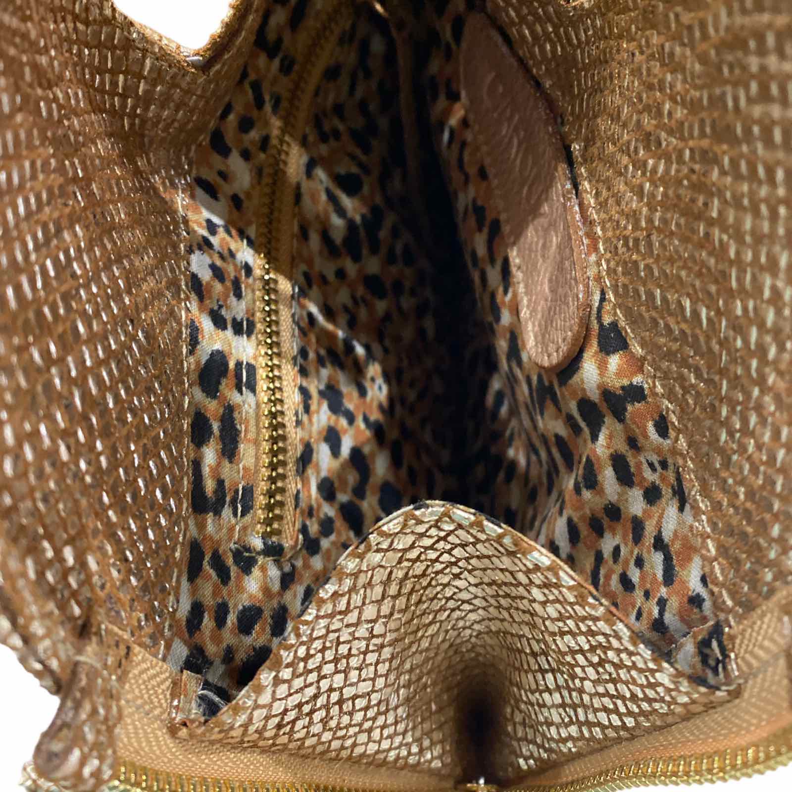 Monica Small. Gold evening bag