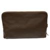 Box XL. Brown leather messenger bag