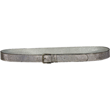 Carouzou silver leather belt