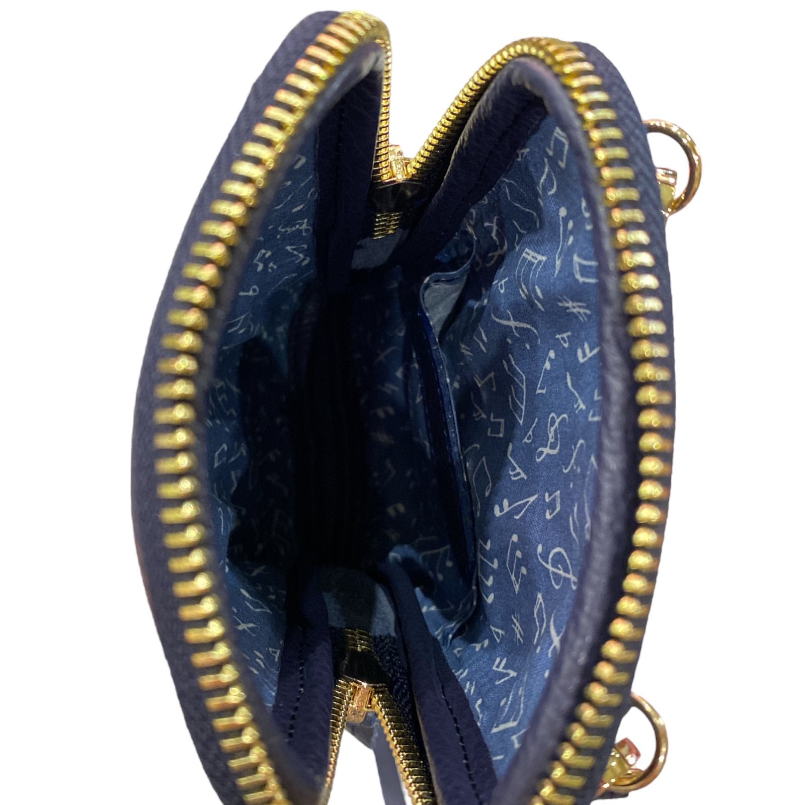 Dark blue mobile leather case