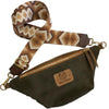 REGULAR. BROWN ART LEATHER BELT BAG