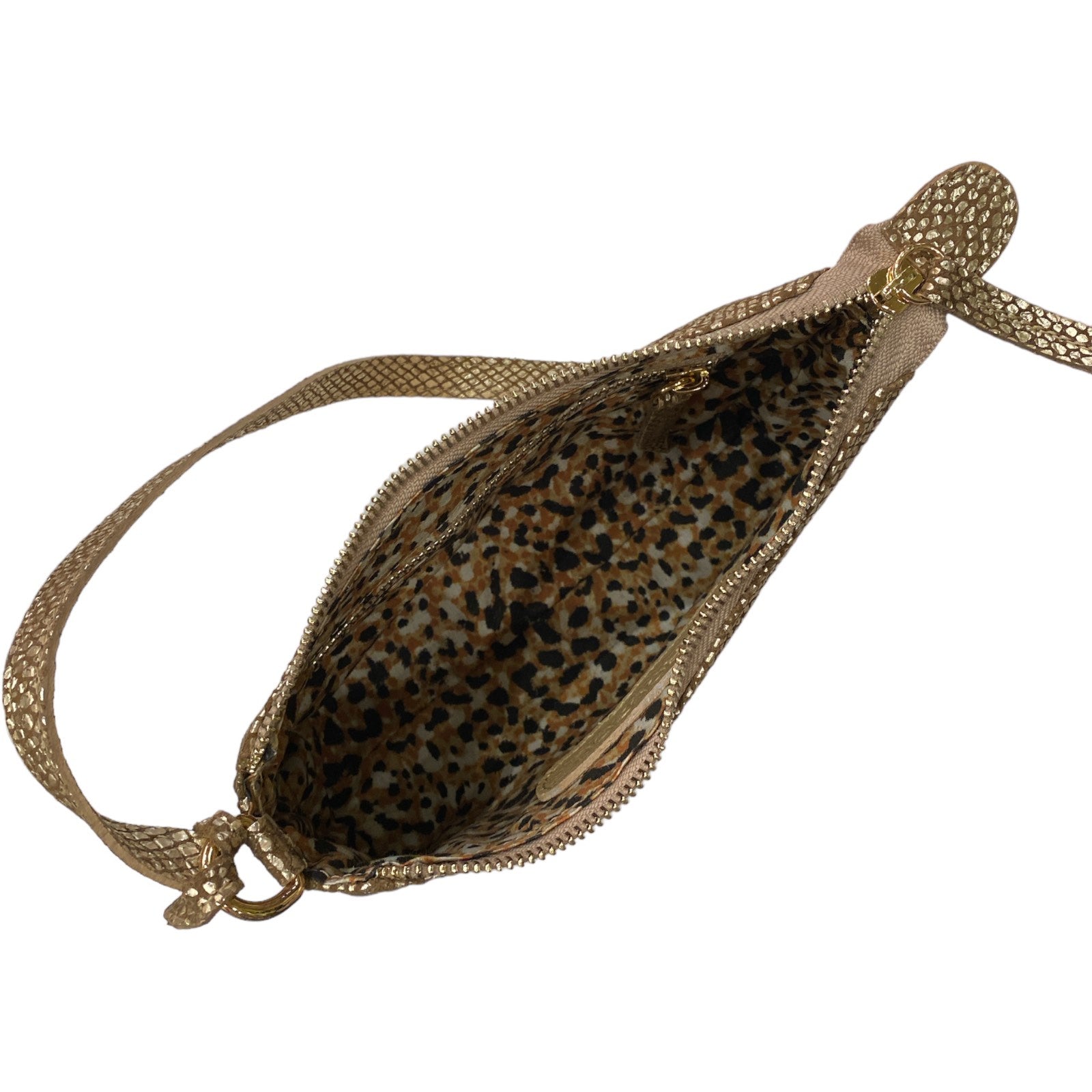 Natalie Small. Gold leather evening bag