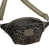 REGULAR.GREY LEO-PRINT ART LEATHER BELT BAG