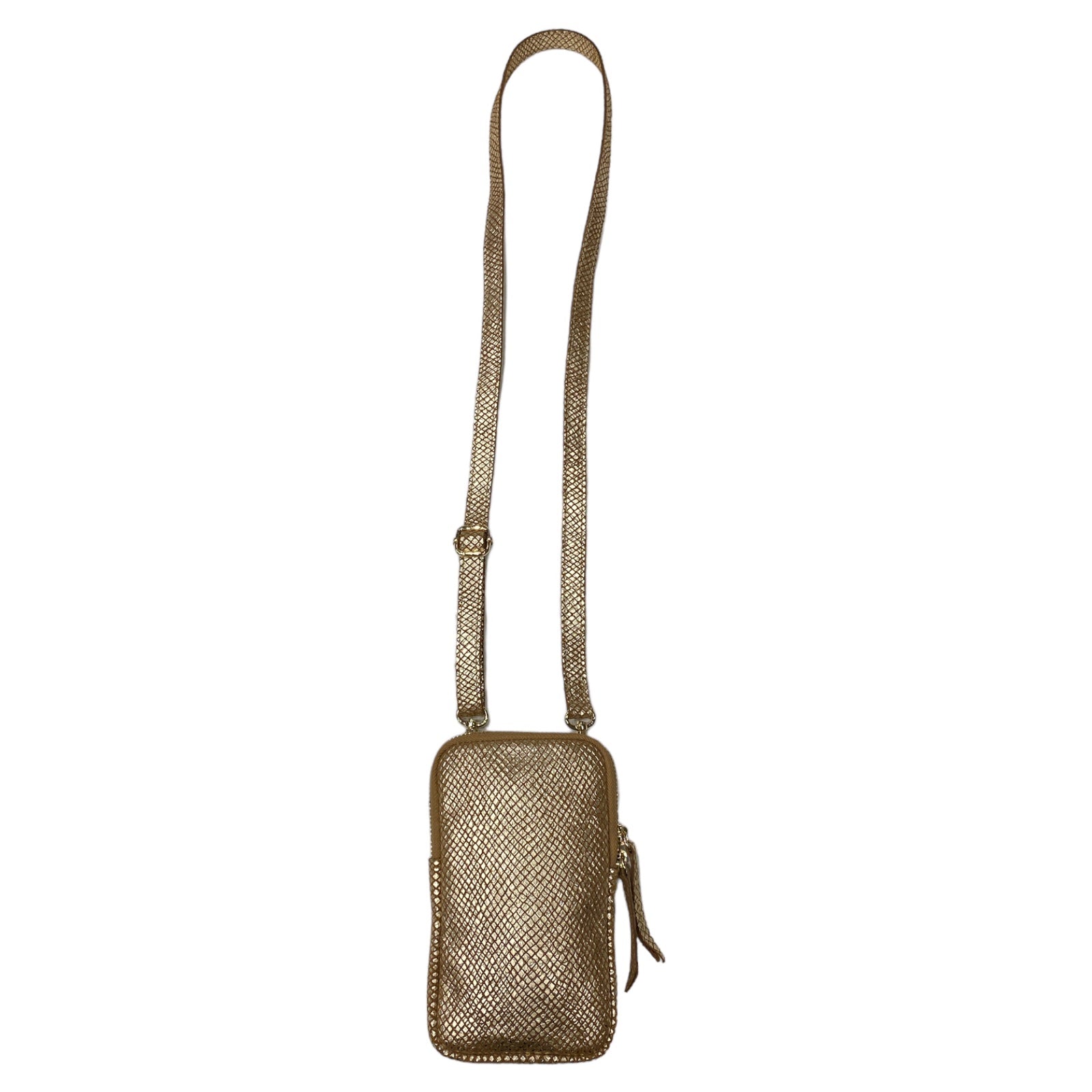 Gold mobile leather case