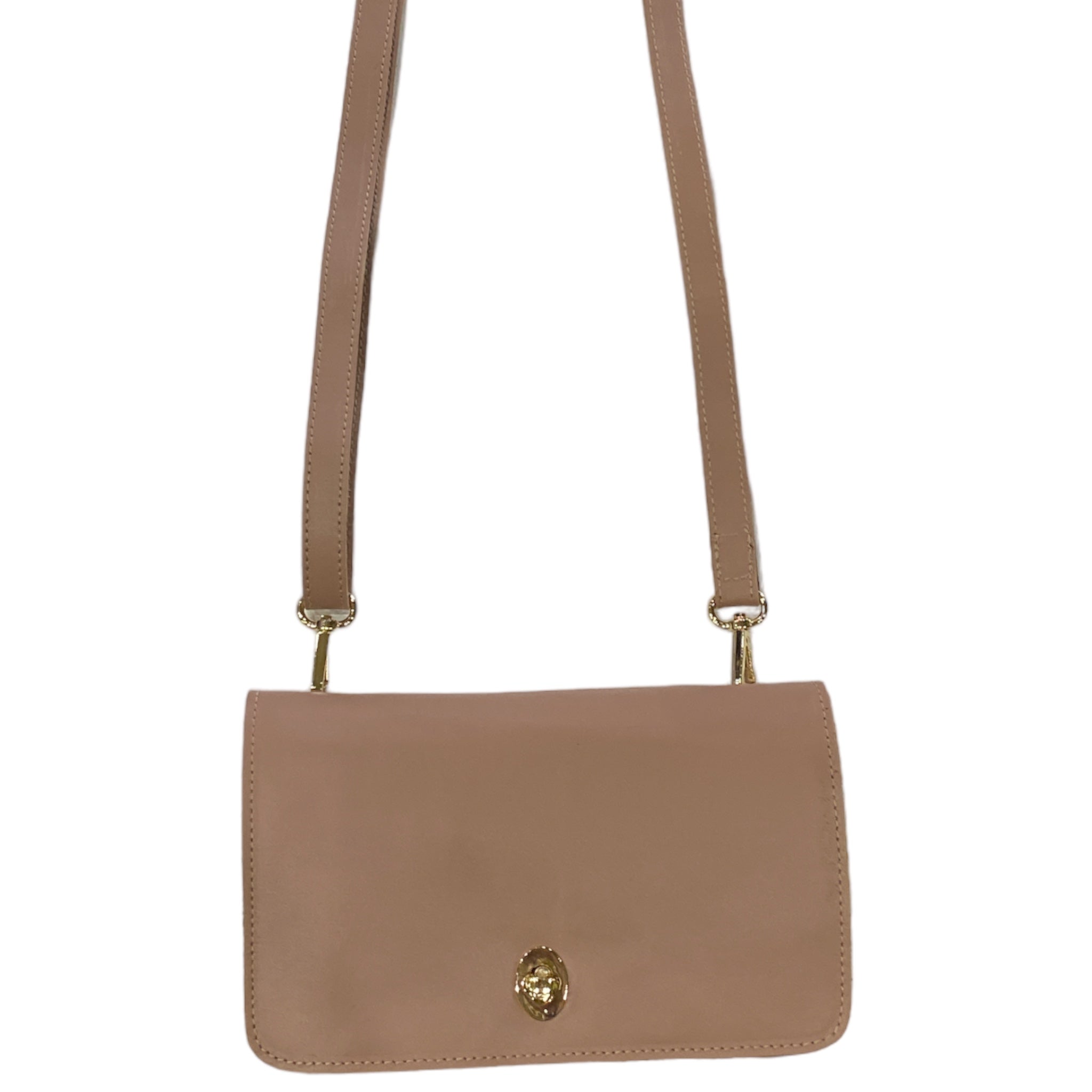 Nude leather multi wallet bag