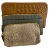Carouzou box trio L camel, olive green and gold