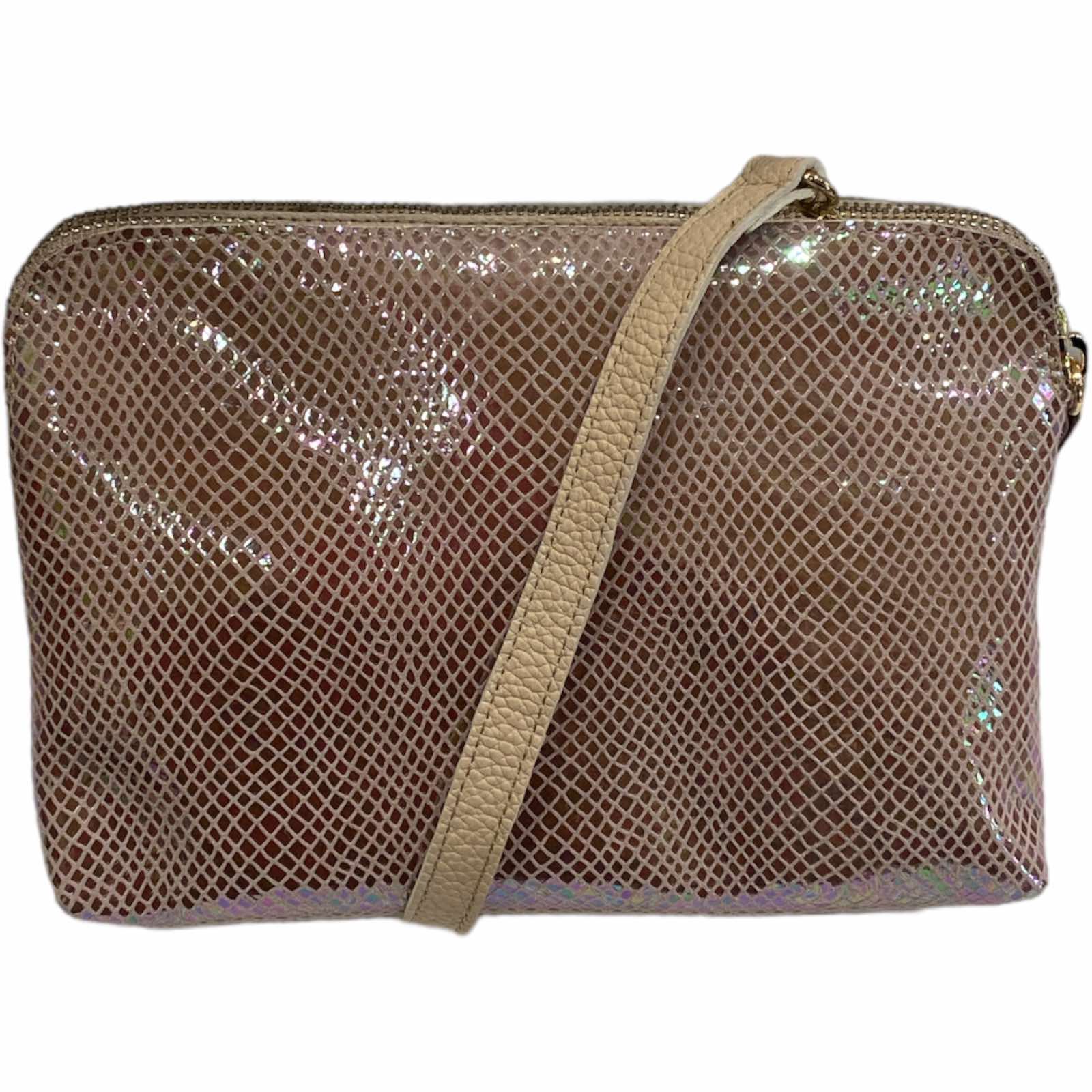 XL pink and mermaid leather double box