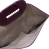 Carouzou porpi L. Lilac leather clutch
