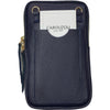 Dark blue anaconda-print mobile leather case