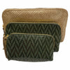 Carouzou box trio gold and dark green