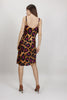Magenta animal-print dress