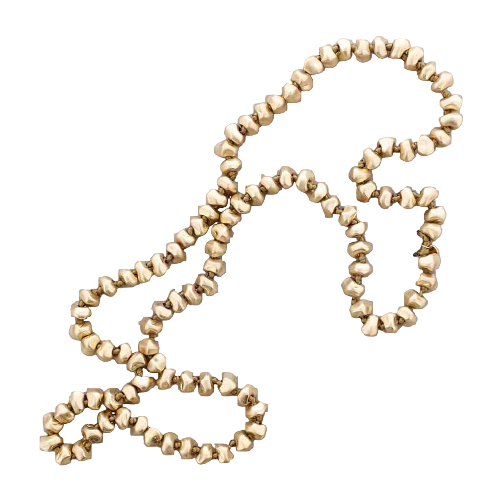 CAMEL GOLD SFYRILATO KNOTS LONG NECKLACE