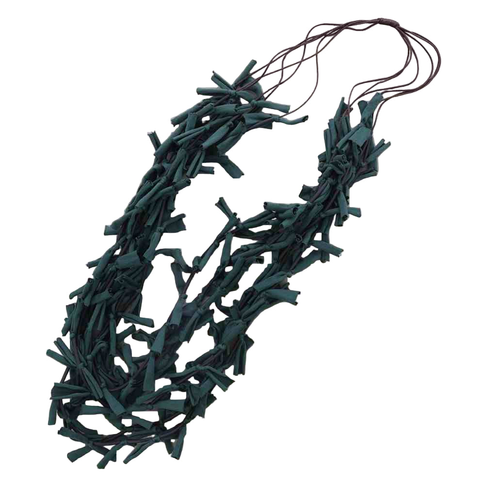 EMERALD ART TEXTIL LONG NECKLACE