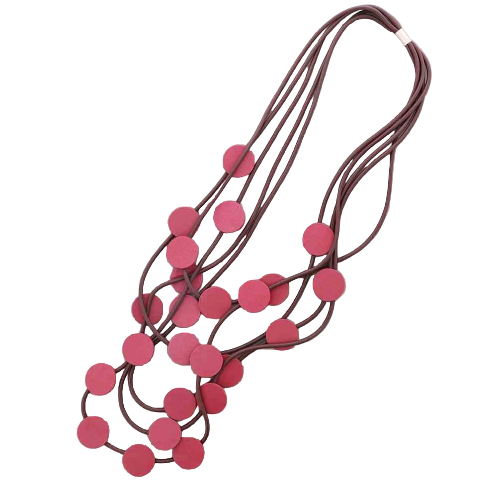 ART CYRCLES LONG NECKLACE IN MANY COLORS