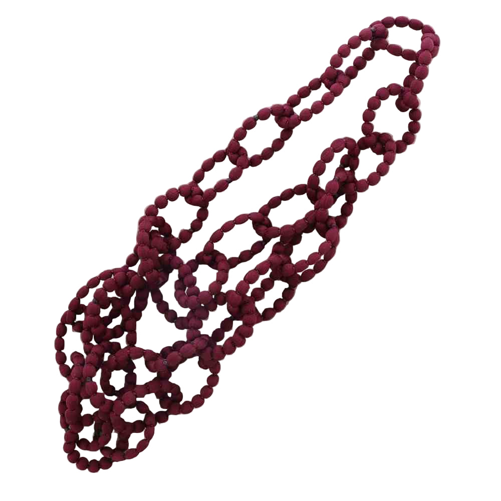 WINE ART TEXTIL CHAIN LONG NECKLACE