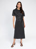 GREY LUREX SOPHISTICATED DRESS