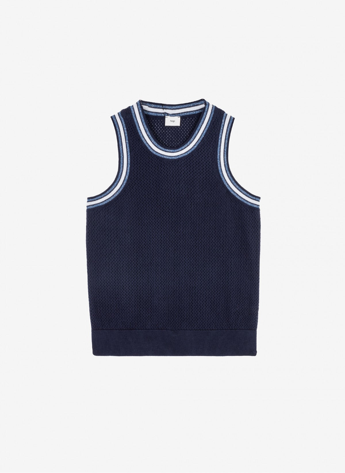 ECRU TANK TOP WITH COLD SUNKISSED DETAILS