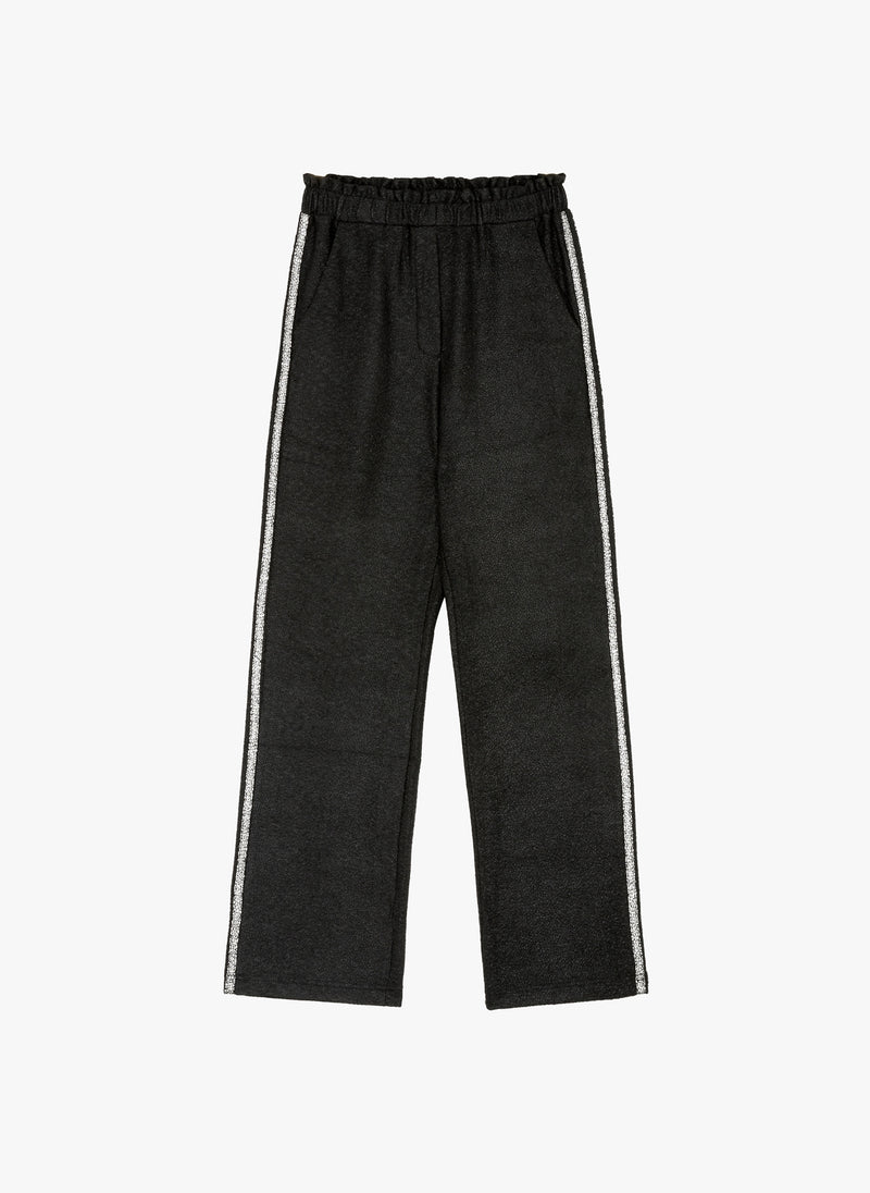 BLACK PANTS WITH SILVER DETAILS