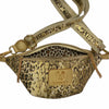 MINI. GOLD ANIMAL PRINT BELT BAG